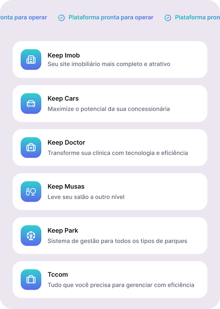Plataformas prontas para operar